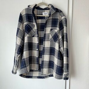 NWOT Wax London Whiting - Navy Marine Beatnik Overshirt